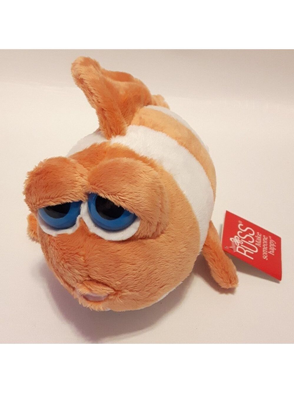 RUSS Clown Fish Plush Ringer Fish Stuffed Animal